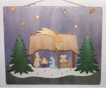 Calendrier de l'Avent, crèche
