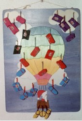 Calendrier de l'Avent montgolfière garni