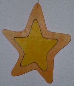 grande étoile orange verso