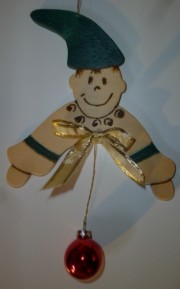 Lutin accueillant vert G