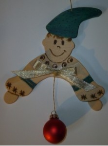 lutin accueillant vert